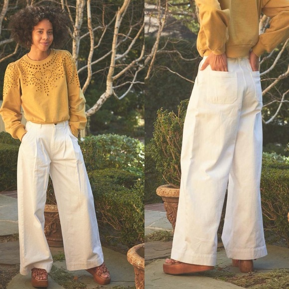 The Odell’s Reagan Pants in White - Picture 2 of 16
